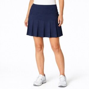 GG Blue Women's Navy‎ Blue Pleated Tennis Skirt Luxe Sport Size M
